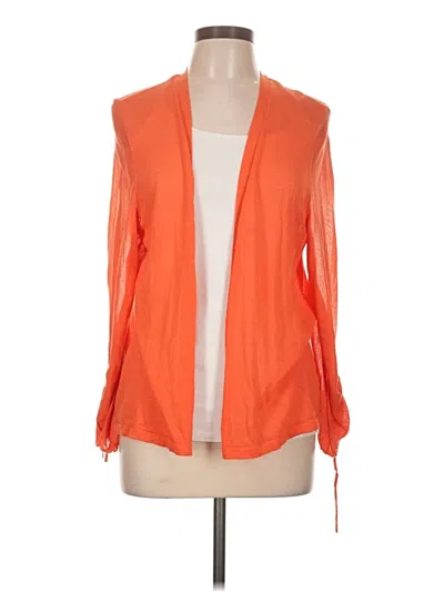 Pre-owned Chico's Cardigan Sweater In Orange