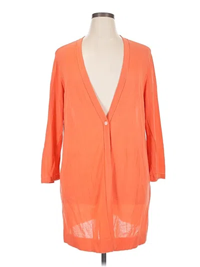 Pre-owned Chico's Cardigan Sweater In Orange