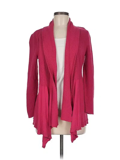 Pre-owned Chico's Cardigan Sweater In Pink