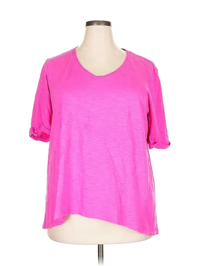 Pre-owned Chico's Cardigan Sweater In Pink