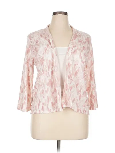 Pre-owned Chico's Cardigan Sweater In Pink