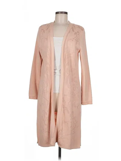 Pre-owned Chico's Cardigan Sweater In Pink