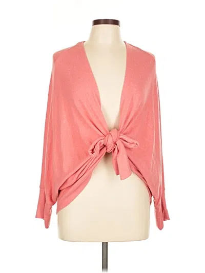 Pre-owned Chico's Cardigan Sweater In Pink