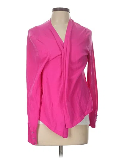 Pre-owned Chico's Cardigan Sweater In Pink