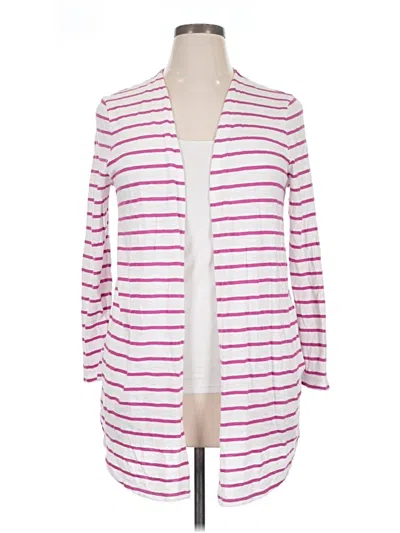 Pre-owned Chico's Cardigan Sweater In Pink