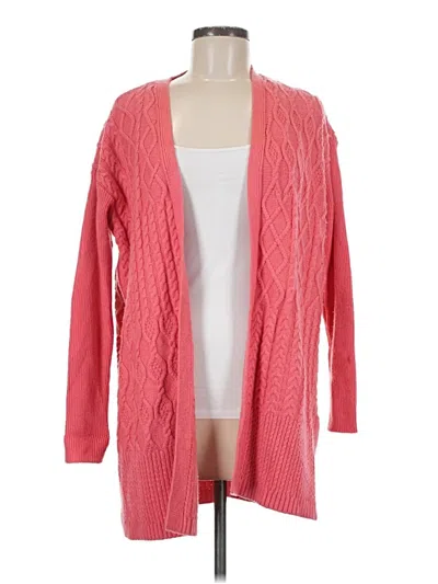 Pre-owned Chico's Cardigan Sweater In Pink