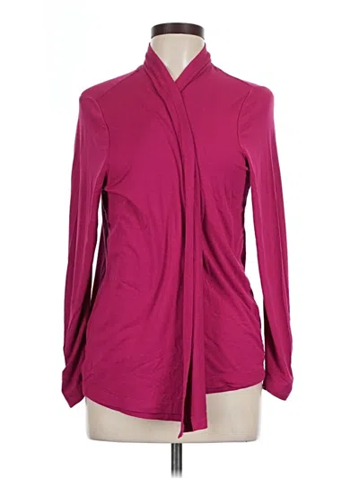Pre-owned Chico's Cardigan Sweater In Pink