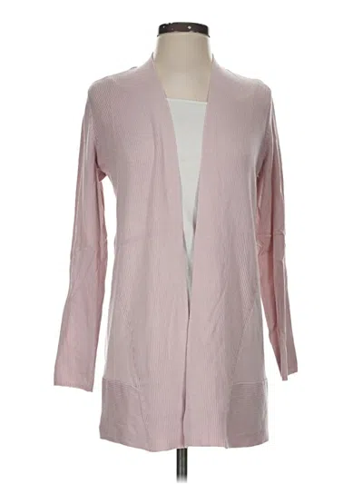 Pre-owned Chico's Cardigan Sweater In Pink