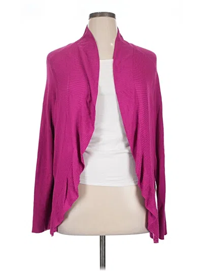 Pre-owned Chico's Cardigan Sweater In Pink