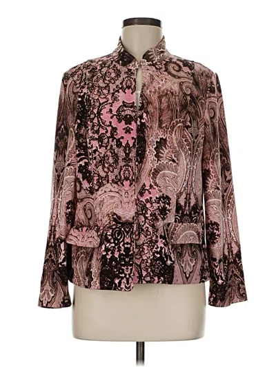 Pre-owned Chico's Cardigan Sweater In Pink