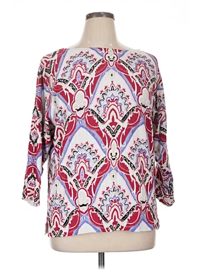Pre-owned Chico's Cardigan Sweater In Pink