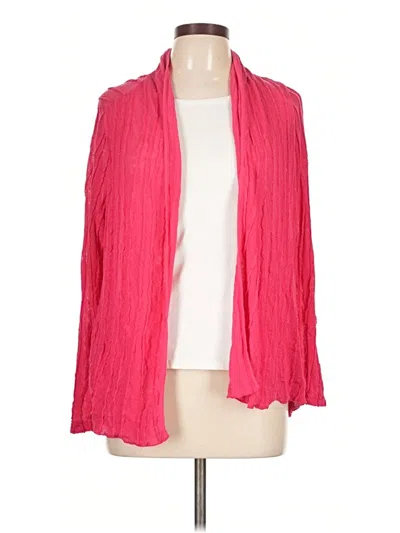 Pre-owned Chico's Cardigan Sweater In Pink