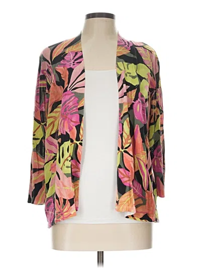 Pre-owned Chico's Cardigan Sweater In Pink
