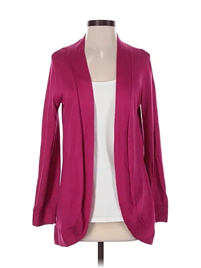 Pre-owned Chico's Cardigan Sweater In Pink