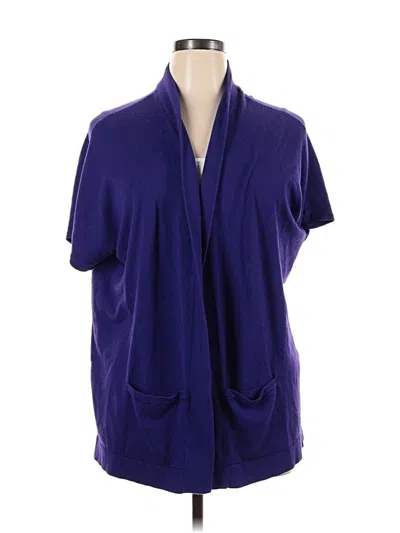 Pre-owned Chico's Cardigan Sweater In Purple
