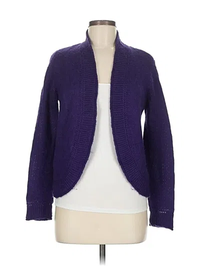 Pre-owned Chico's Cardigan Sweater In Purple