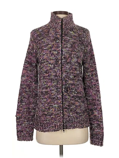 Pre-owned Chico's Cardigan Sweater In Purple
