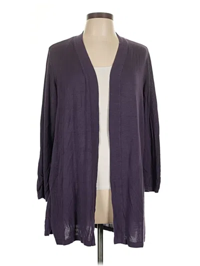Pre-owned Chico's Cardigan Sweater In Purple