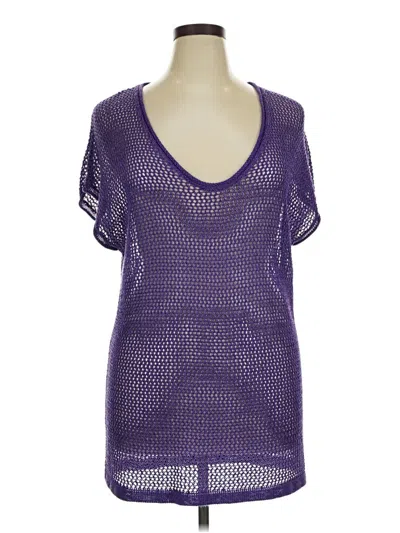 Pre-owned Chico's Cardigan Sweater In Purple