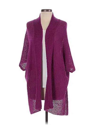Pre-owned Chico's Cardigan Sweater In Purple