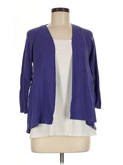 Pre-owned Chico's Cardigan Sweater In Purple