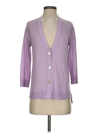 Pre-owned Chico's Cardigan Sweater In Purple