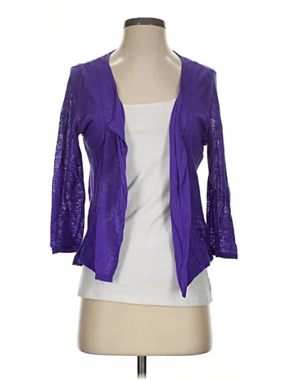 Pre-owned Chico's Cardigan Sweater In Purple