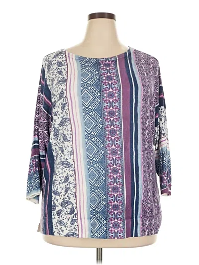 Pre-owned Chico's Cardigan Sweater In Purple