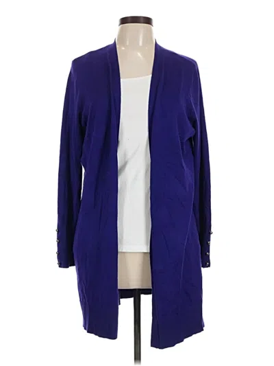 Pre-owned Chico's Cardigan Sweater In Purple