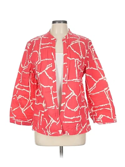 Pre-owned Chico's Cardigan Sweater In Red