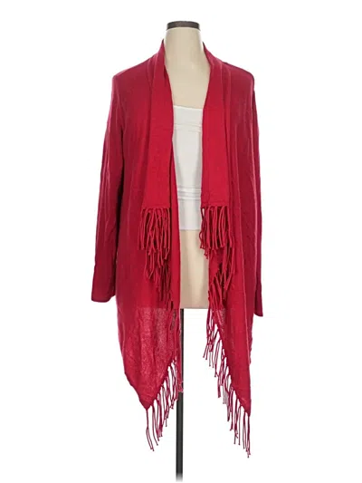 Pre-owned Chico's Cardigan Sweater In Red