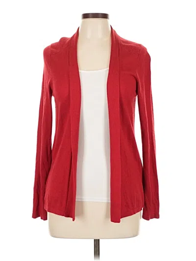 Pre-owned Chico's Cardigan Sweater In Red