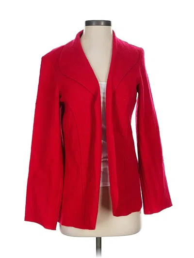 Pre-owned Chico's Cardigan Sweater In Red