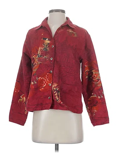 Pre-owned Chico's Cardigan Sweater In Red