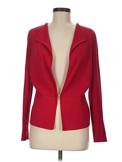 Pre-owned Chico's Cardigan Sweater In Red