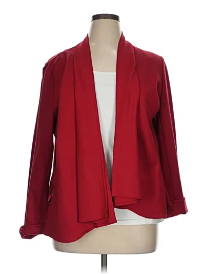 Pre-owned Chico's Cardigan Sweater In Red