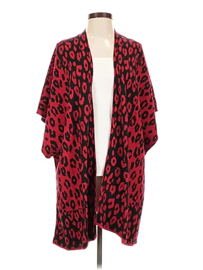 Pre-owned Chico's Cardigan Sweater In Red