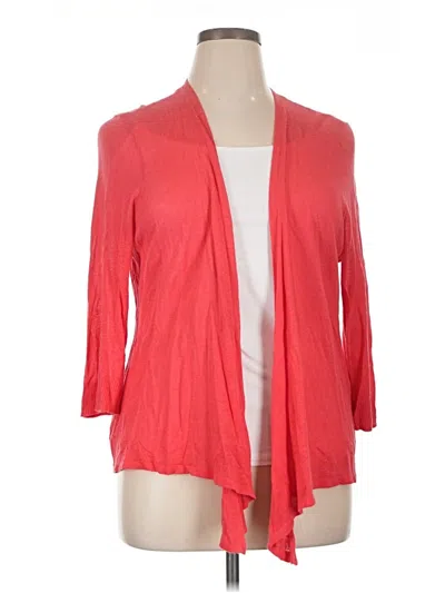 Pre-owned Chico's Cardigan Sweater In Red