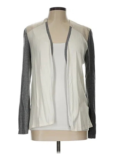 Pre-owned Chico's Cardigan Sweater In Silver