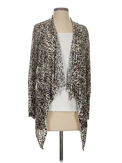 Pre-owned Chico's Cardigan Sweater In Silver
