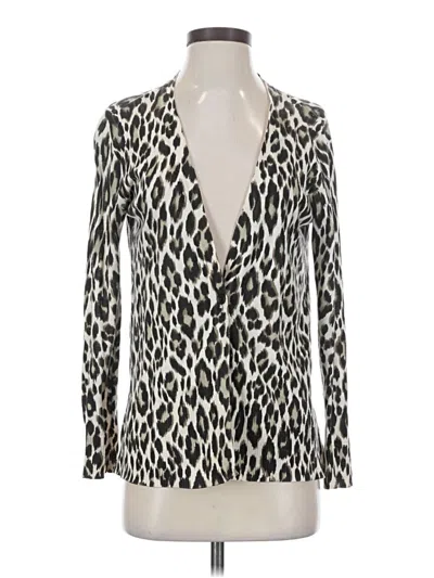 Pre-owned Chico's Cardigan Sweater In Silver