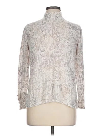 Pre-owned Chico's Cardigan Sweater In Silver