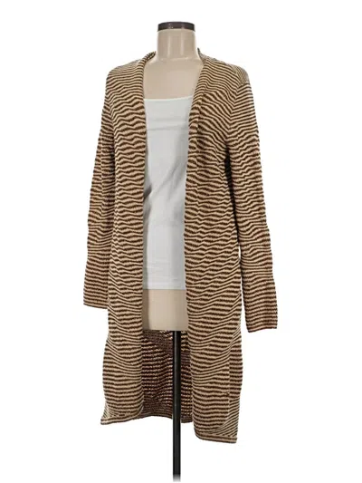 Pre-owned Chico's Cardigan Sweater In Tan