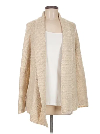 Pre-owned Chico's Cardigan Sweater In Tan