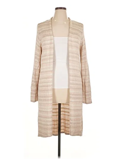 Pre-owned Chico's Cardigan Sweater In Tan