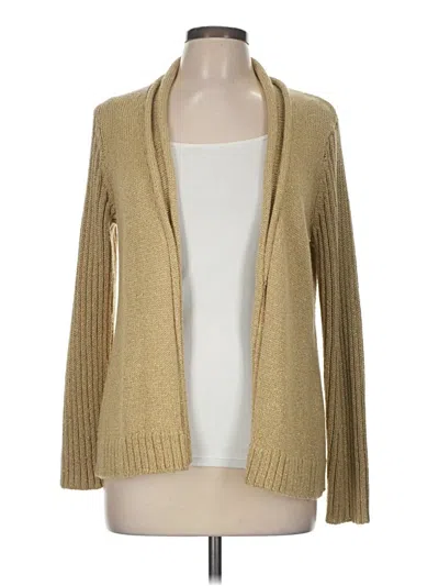 Pre-owned Chico's Cardigan Sweater In Tan