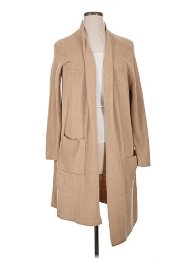 Pre-owned Chico's Cardigan Sweater In Tan