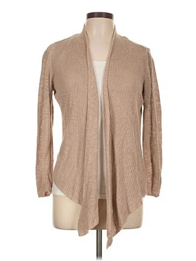 Pre-owned Chico's Cardigan Sweater In Tan
