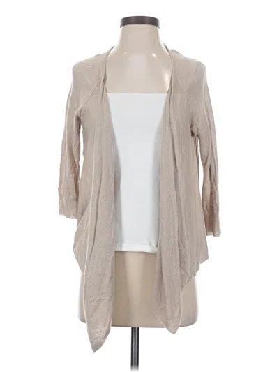 Pre-owned Chico's Cardigan Sweater In Tan