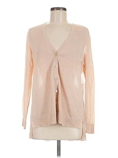 Pre-owned Chico's Cardigan Sweater In Tan